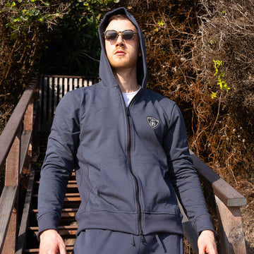 American Cotton Fleece Hooded Jacket